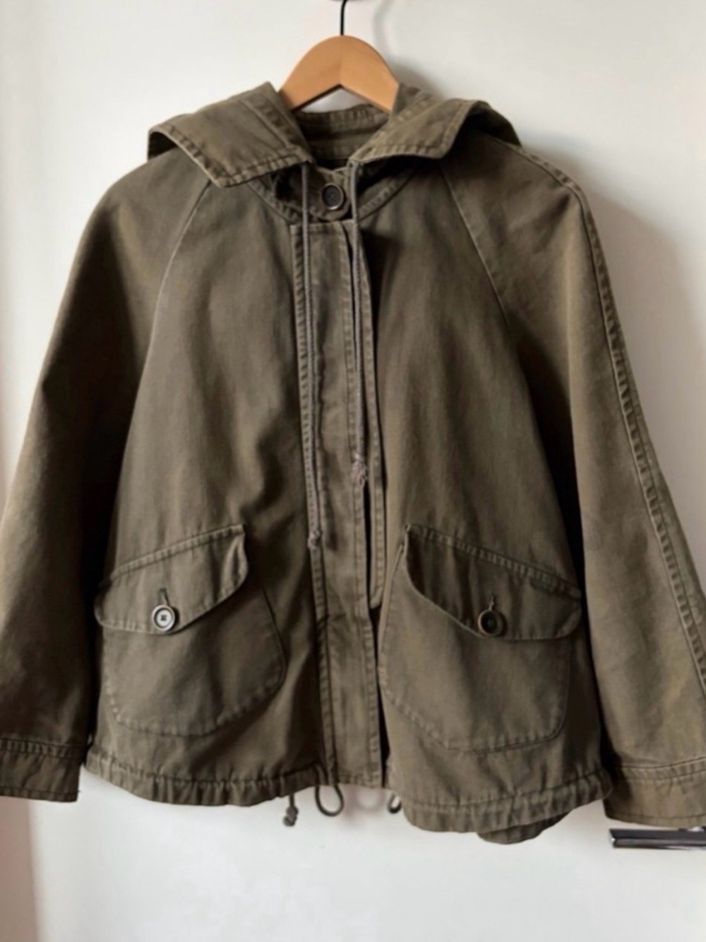 TEXTILE - Elizabeth & James Hooded Utility Jacket - Olive